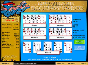 Multihand Jackpot Poker